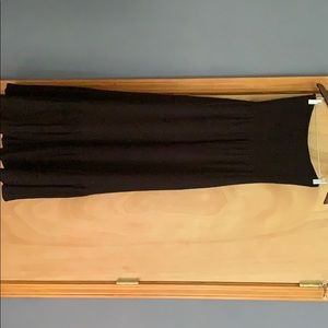 Black strapless dress